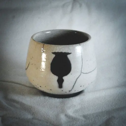Petite tasse "pavot"