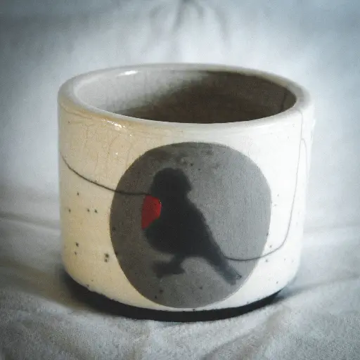 Petit pot "rouge gorge"