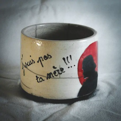 Petit pot "j'suis pas ta mère !!!"